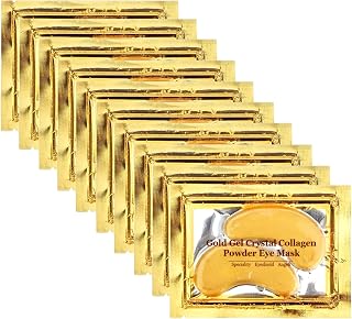 Adofect 30 Pairs 24K Gold Collagen Under Eye Patches - Reduce Puffiness, Dark Circles, Wrinkles & Bags