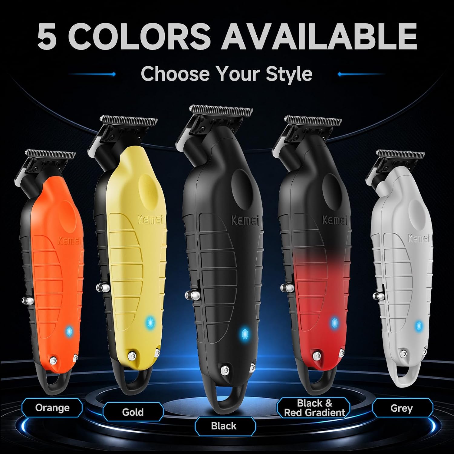 KEMEI PG2299 Hair Trimmer for Men,7000RPM Professional Clipper,Black