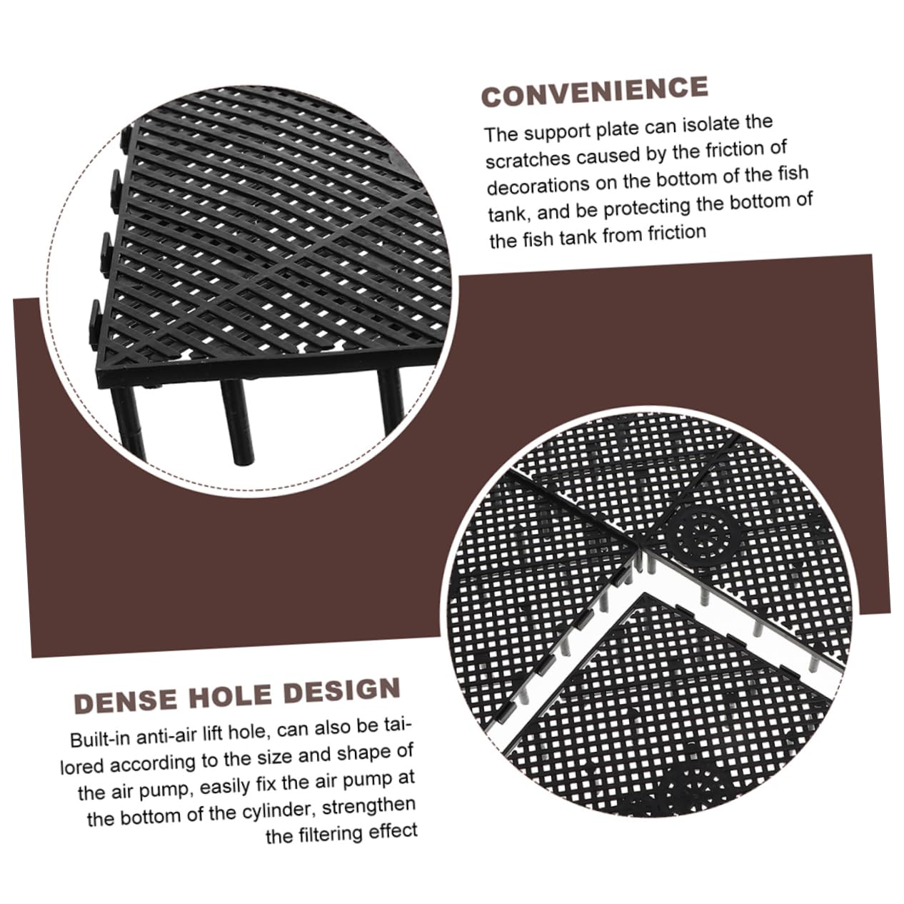 12 Stück Aquarium Trennwände Aus Kunststoff - Wiederverwendbare Bodenfilter Für Fischbecken