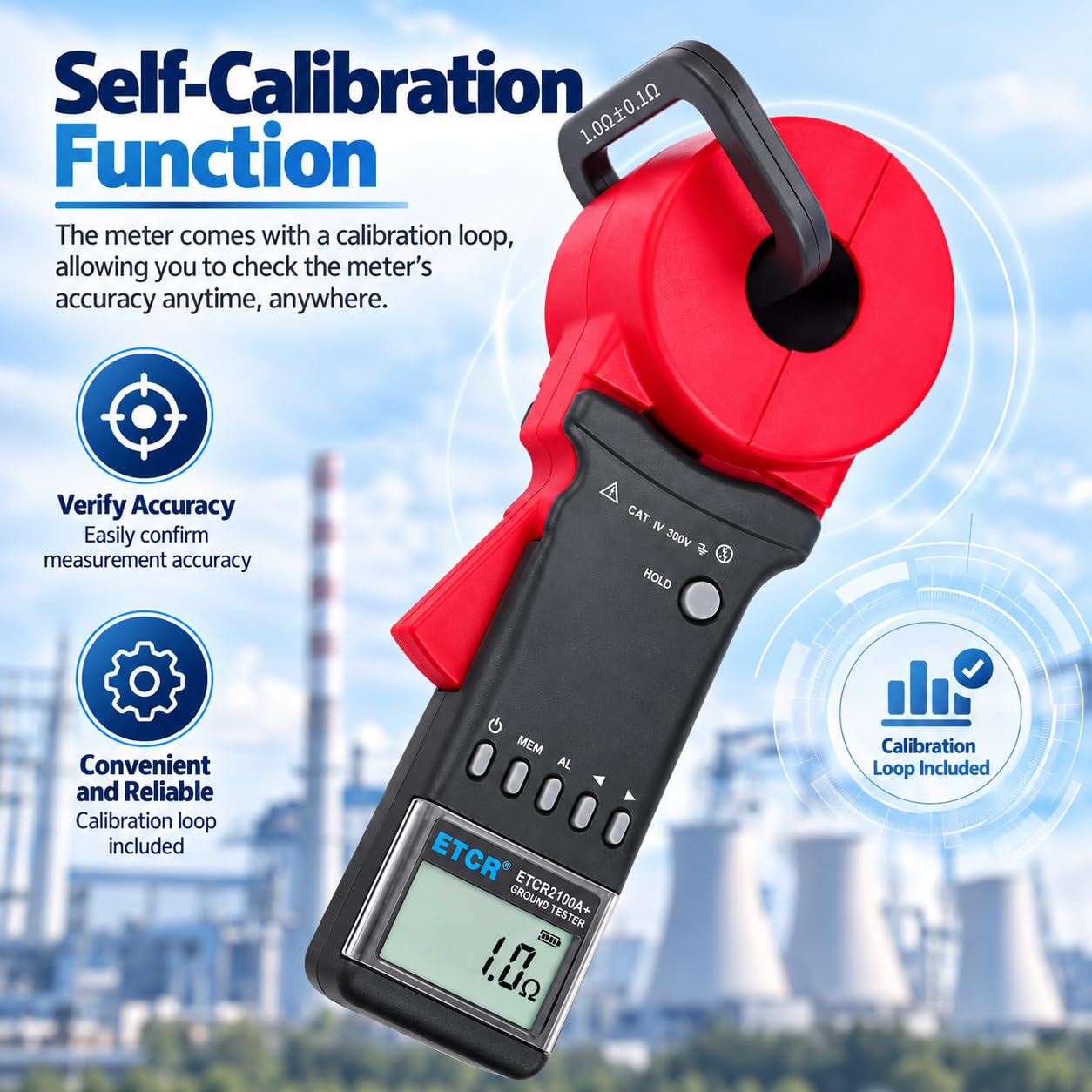 ETCR2100A Clamp Ground Resistance Meter - Buy Now! -6