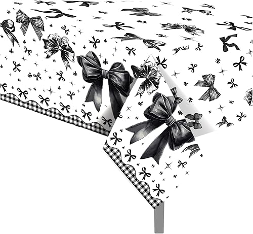 Miniatura 216 de CC HOME 1 pieza de mantel de plástico para fiesta de los 90 de 54 x 87 pulgadas de largo, mantel vintage retro de los 90 de hip hop, tema de 1990