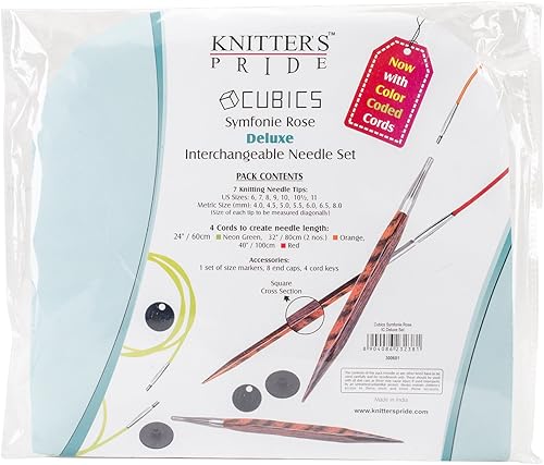 Knitter's Pride - Juego de agujas intercambiables de lujo Cubics
