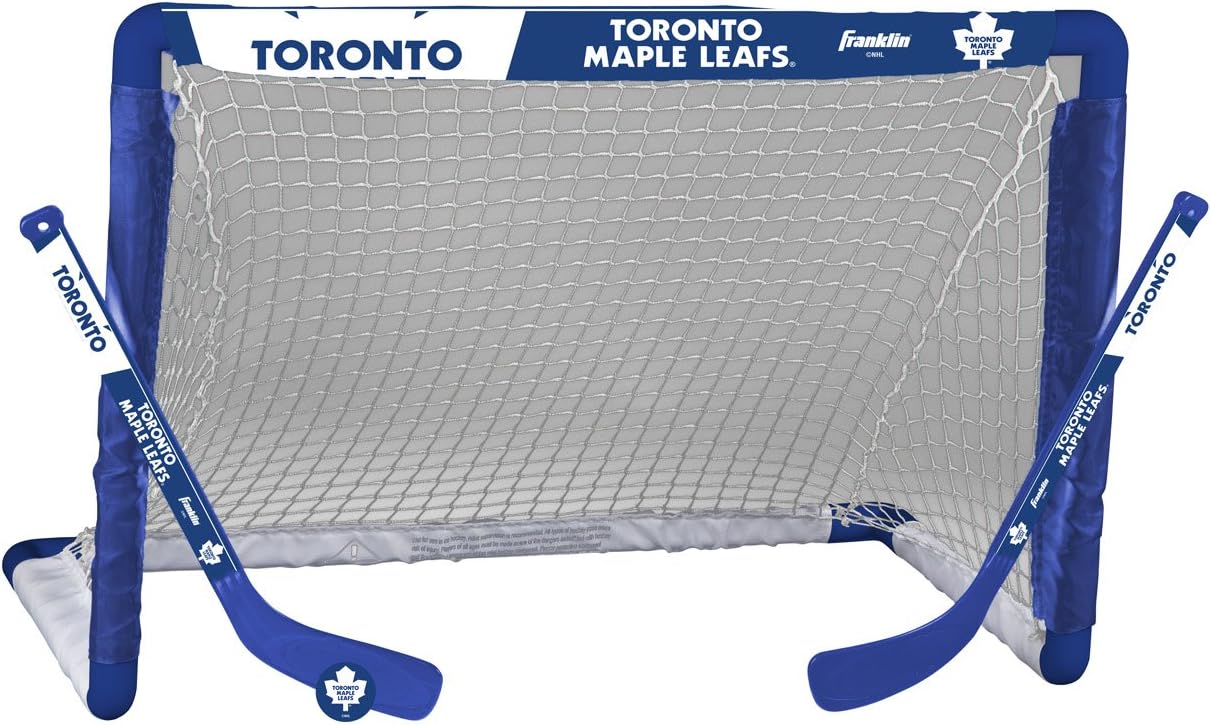 Franklin Sports NHL Team Licensed KneeHockey Set — Includes 2 Mini