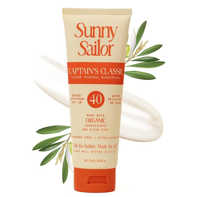 Protetor solar mineral corporal Sunny Sailor Captain’s Classic FPS 40, 100 mL