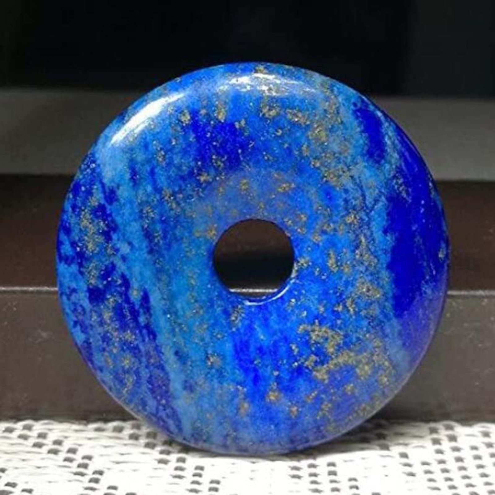 Pendentif Lapis Lazuli Perle Ronde - Collier Guérison Reiki, Amulette, Neuf Avec étiquettes