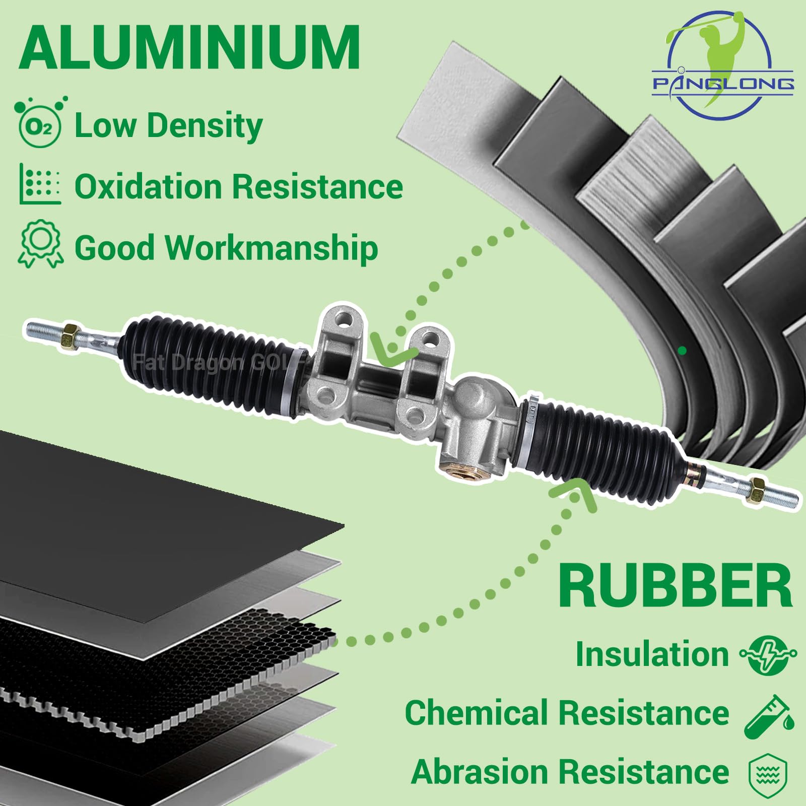 Panglong G29 Golf Cart Steering Gear Box Assembly, Fit for Yamaha Drive G29 Steering Box Gas or Electric Models, OEM#JW1-F3400-00