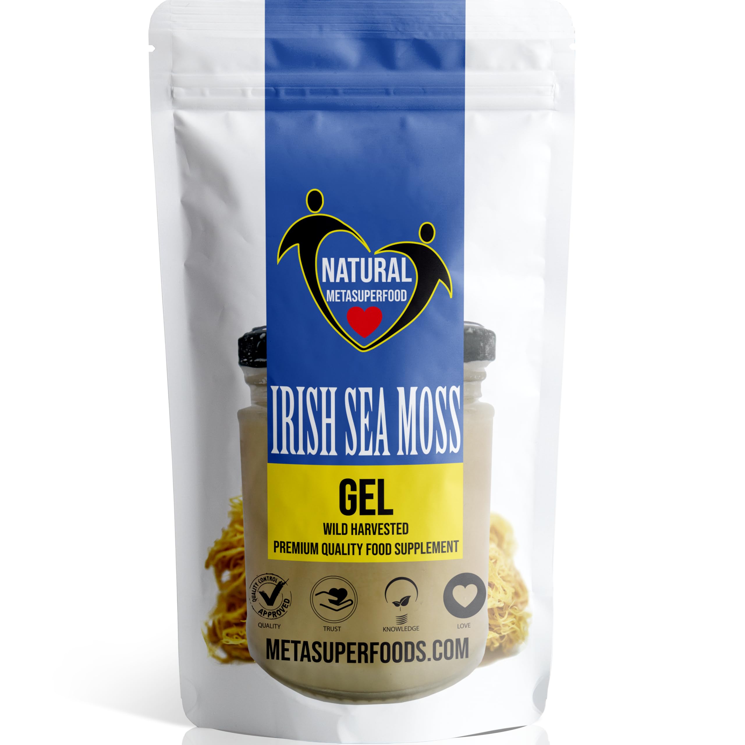 Irish Sea Moss Gel 250ml | Premium Quality | Caribbean Sea Moss Gel | Vegan | Wild Harvested Sea Moss Gel | Non GMO | Natural Vitamins & Minerals | Dr Sebi
