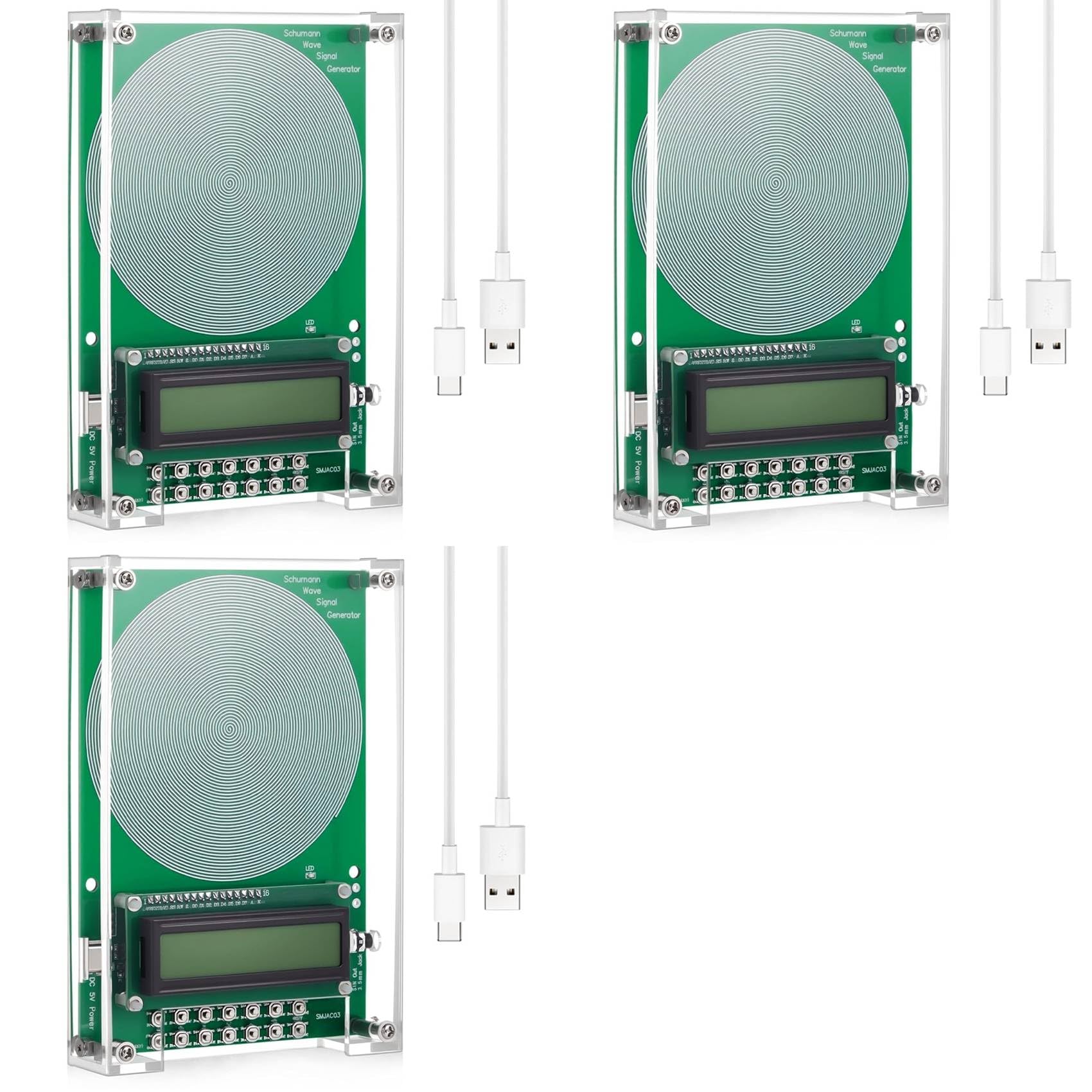 Jnchdghwa As Shown 3X 0.01Hz-10000Hz Adjustable Sine Wave Resonance Generator Ultra Low Frequency Generator Resonator Sound Frequency