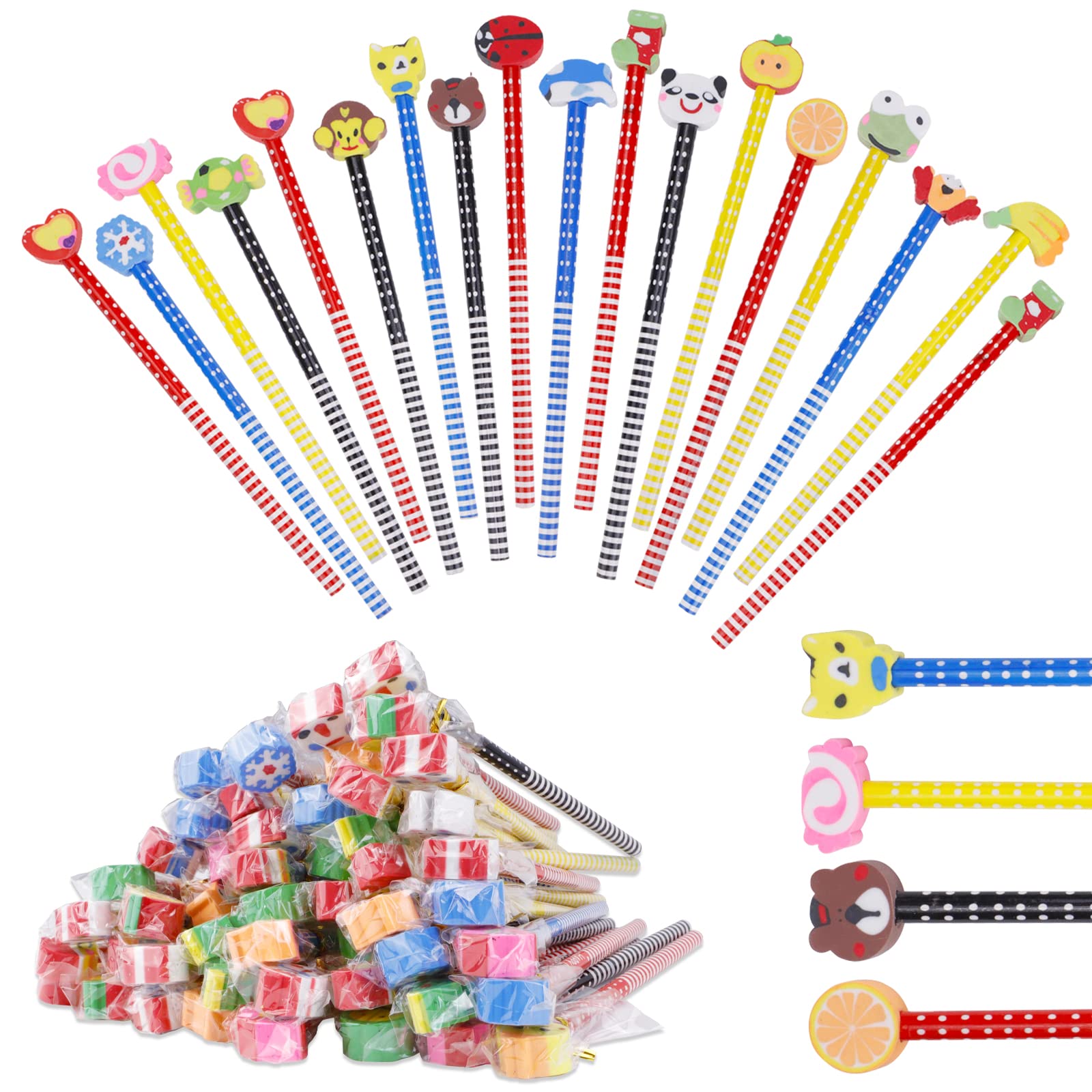 モンキー消しゴム ハンギングペンシル消しゴム 教室 学生 文房具 36個