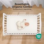 KeaBabies 2pk Feuilles de coton biologique pour les garçons filles 58x28 (Bumble bear)--Fitted Crib Matelas feuille neutre, housse respirante pour lit bébé ensemble, Matelas pour tout-petit, doux & Imprimés mignons