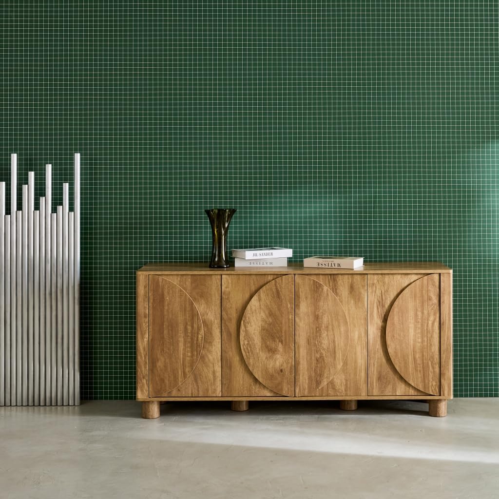 Alice's Garden sweeek - Buffet décor Bois de manguier 4 Portes 155cm Pondi