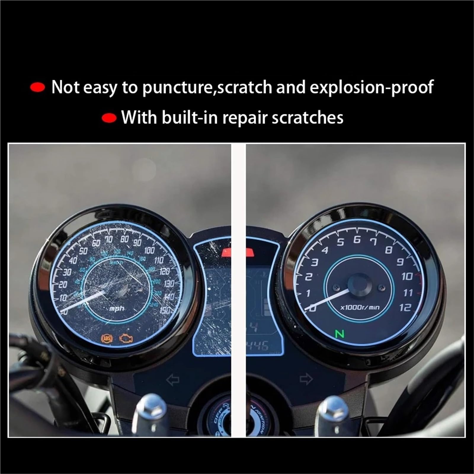 für MV Agusta Brutale 1000RR 1000 RR Brutale1000 RR Rush 1000 Rush1000 2020 Cluster Kratzschutzfolie Displayschutz Motorrad Instrumenten-Displayschutzfolie (10er-Set)