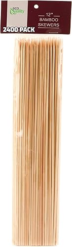 Juego de 2400 pinchos de bambú de 12 pulgadas para barbacoa, barbacoa, barbacoa, palillos de barbacoa, pinchos de madera, accesorios para barbacoa, disponible en Yaxa Costa Rica