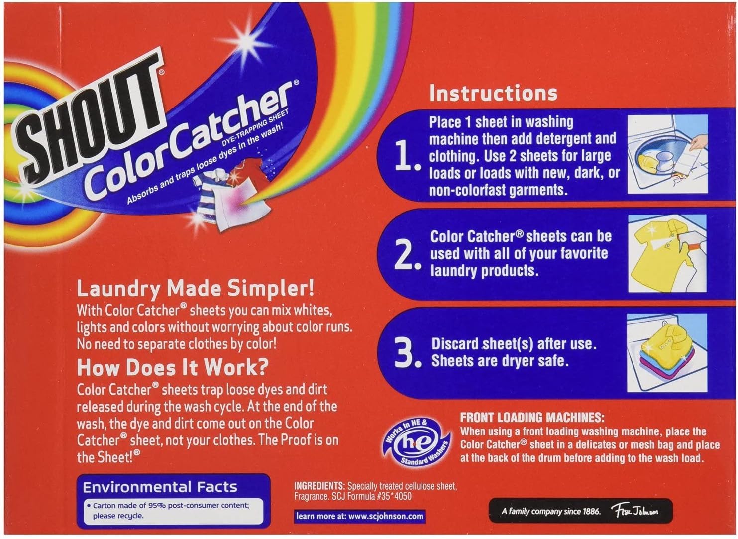 Shout Washer Sheets - 24 ct - 2 pk