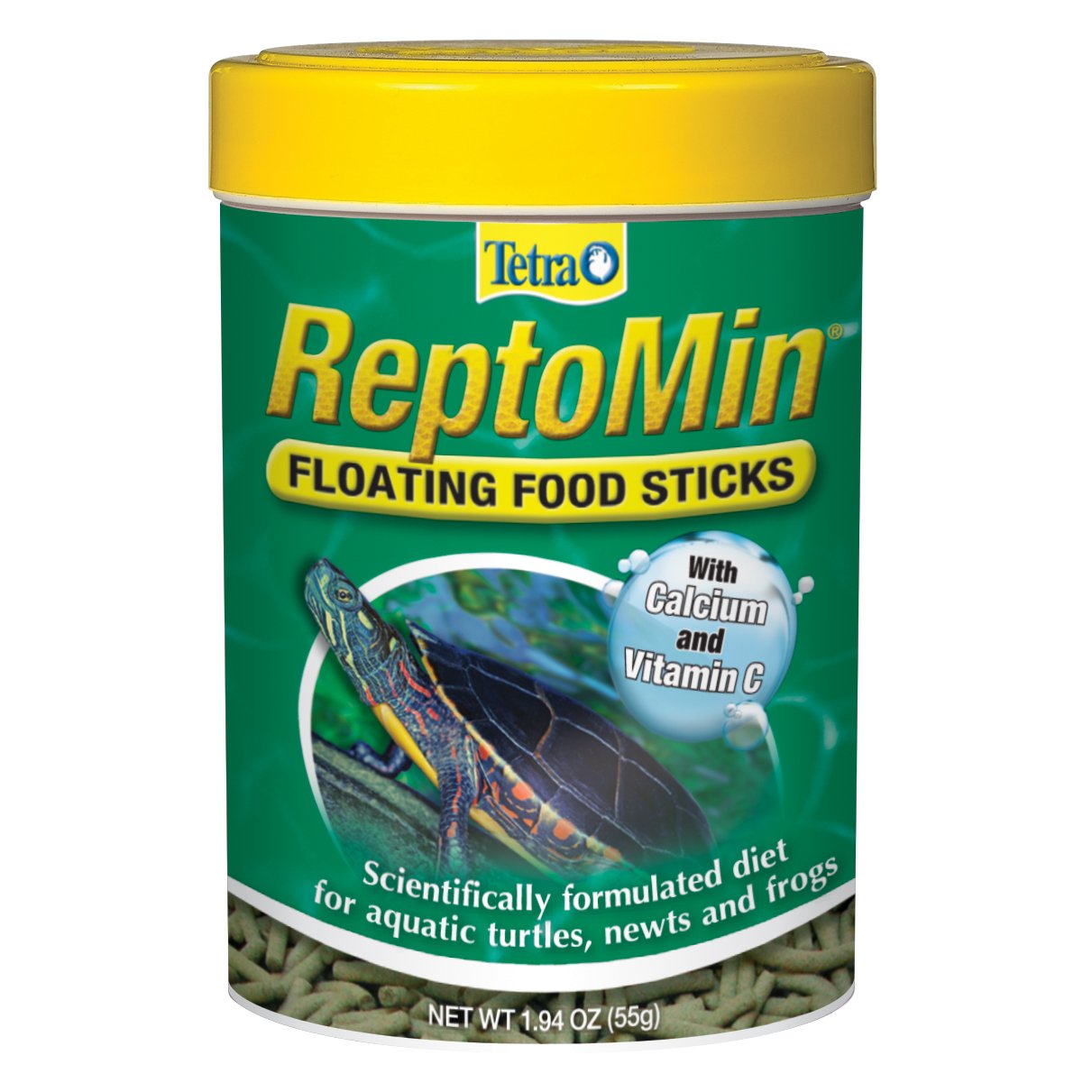 Tetra ReptoMin Floating Food Sticks, Food for Aquatic Turtles, Newts and Frogs, 1.94 oz