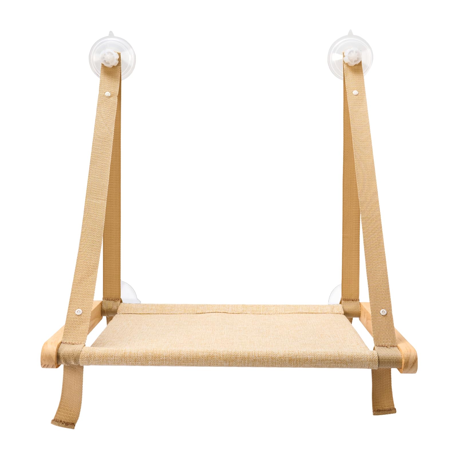CATISM Amaca pieghevole per gatti fino a 20 kg, rinforzata con ventosa forte, lavabile, traspirante, supporto per davanzale, sacco a pelo (50 x 38 cm)