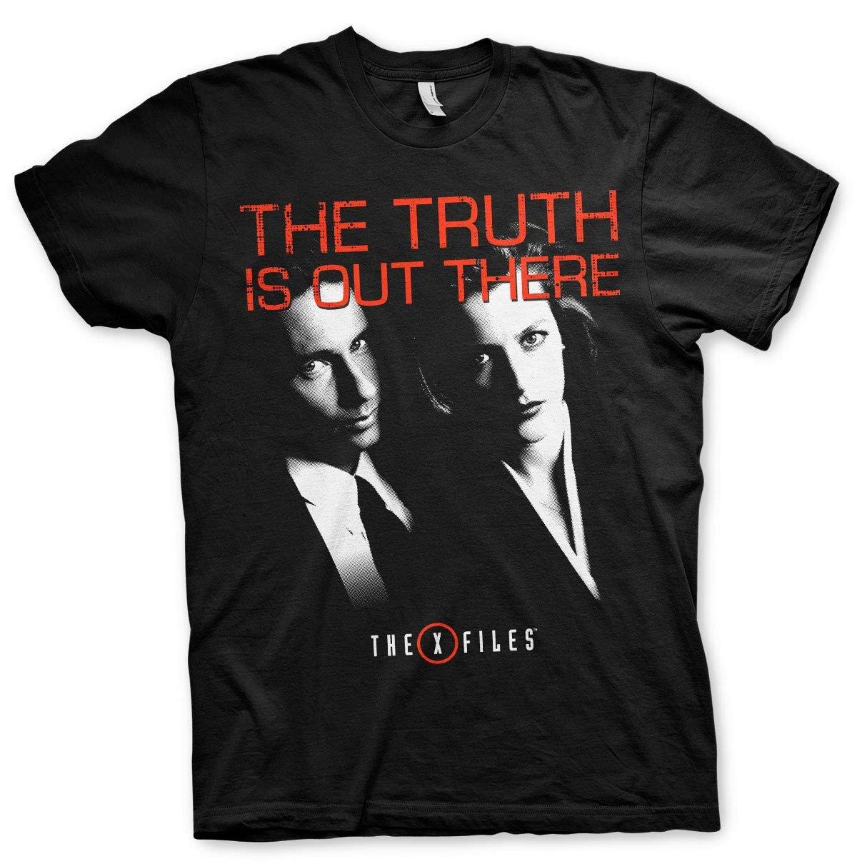 Hybris X-Files The Truth is Out There Officially Licensed Merchandise Men's Short Sleeve T-Shirt - M Black