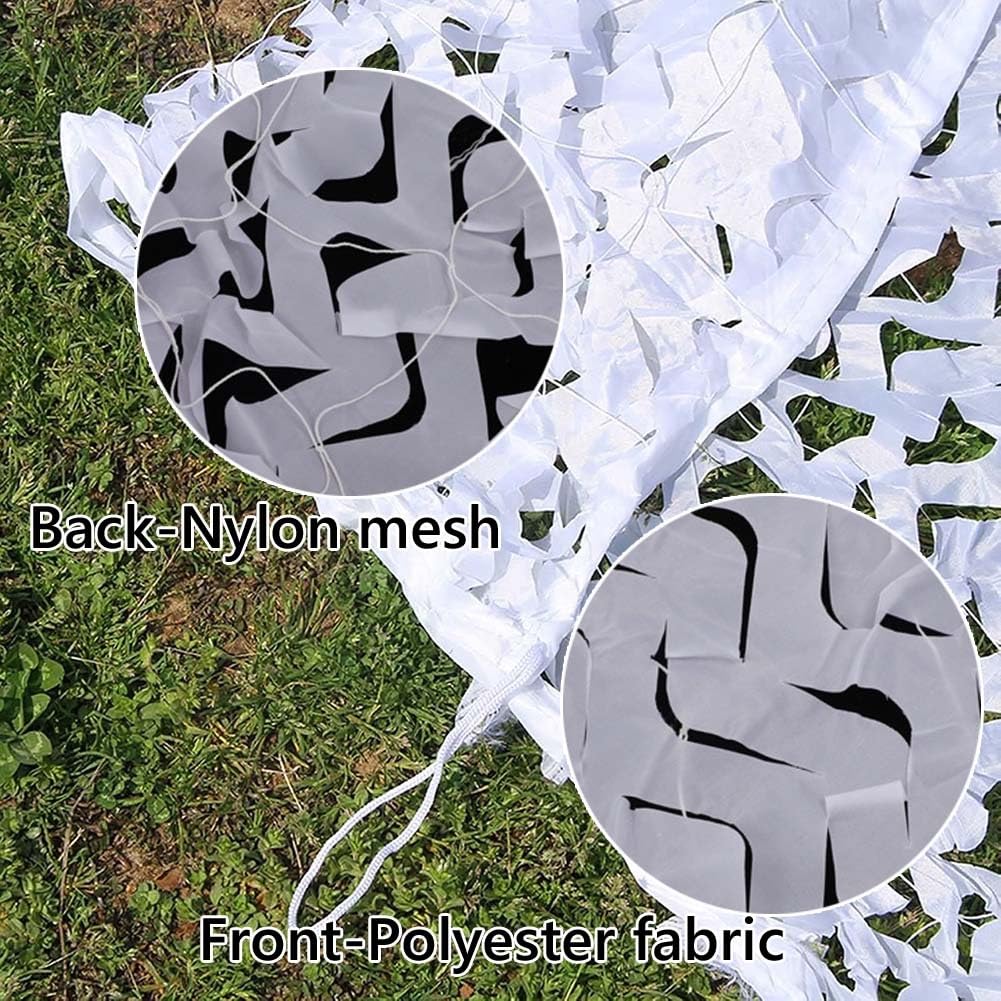Generico Rete Mimetica per Giardino Retes Mimetica Doppia Rete Bianca Tende A Rete Mimetica Privacy Protezione Solare Rete per Balcone Esterno Auto Coperture