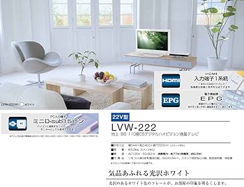 DX BROADTEC 22V型液晶テレビ LWV-222 DX BROADTEC 22V型液晶テレビ LWV-222 DXアンテナ、22V型液晶TV