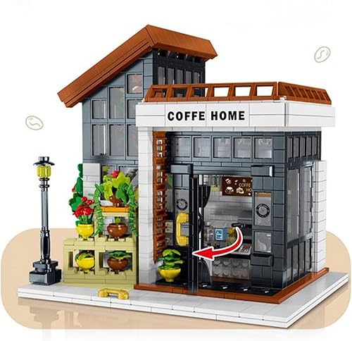 Miniatura 5 de Sunshine Coffe House Architecture City House - Leggo Creator City Set Modelo para mayores de 16 años, adultos, edificios de cabaña de pueblo, 1512