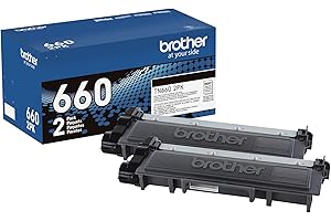 Brother TN660 Black High-Yield Toner Cartridge Twin Pack 2PK (TN6602PK)