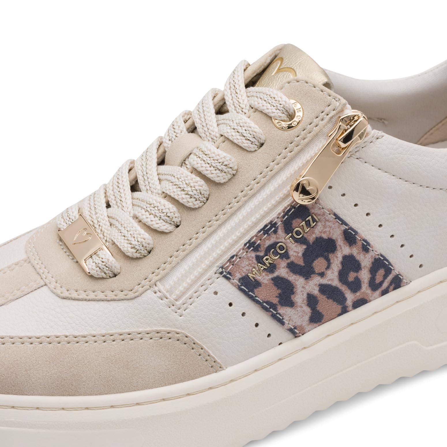 MARCO TOZZI Damen Sneaker weiches Feel Me Wechselfußbett weiches Innenfutter Modern