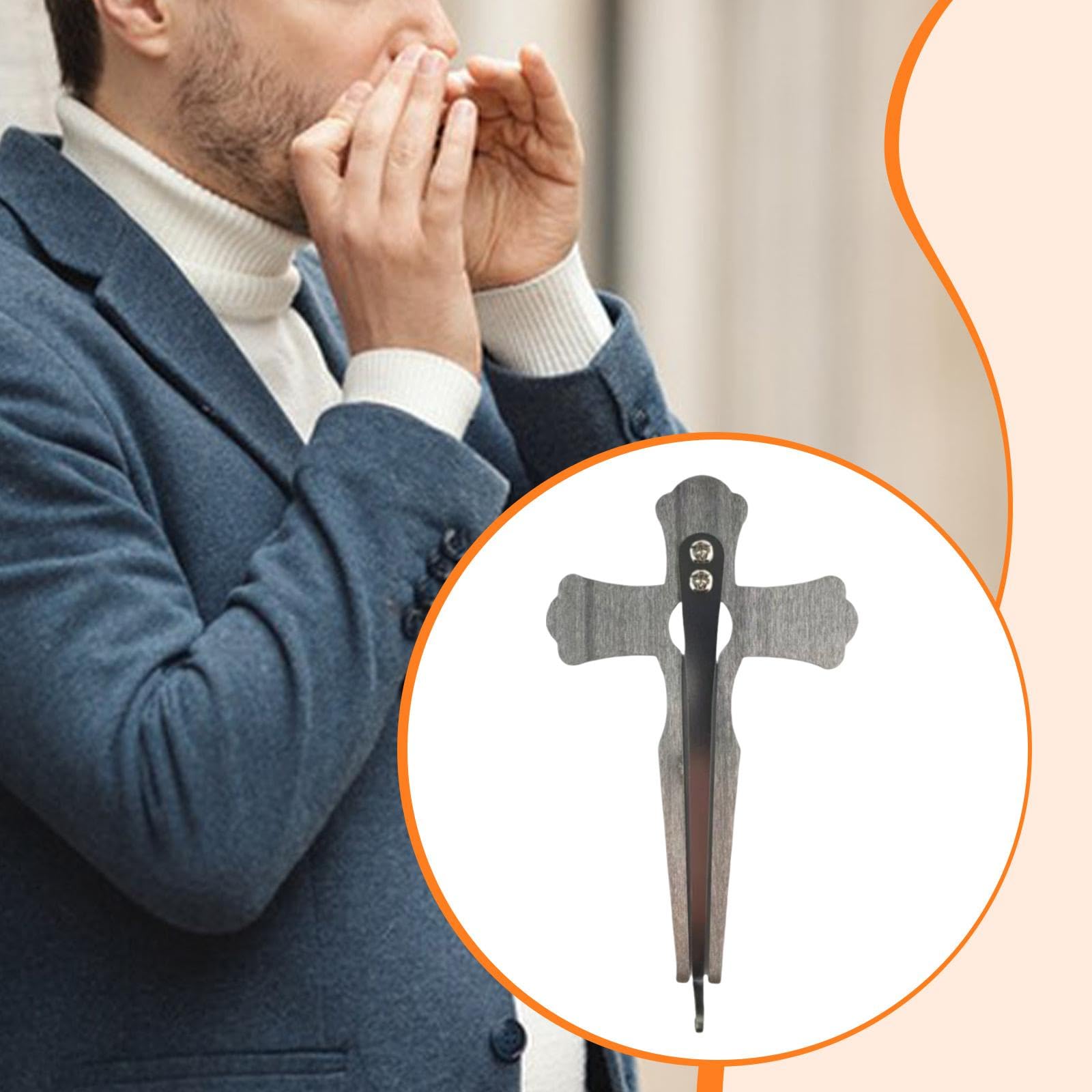 Scacciapensieri, scacciapensieri, regalo, suono meraviglioso, creativo, facile da suonare, strumento musicale portatile a bocca, maultrommel per, Croce D'argento