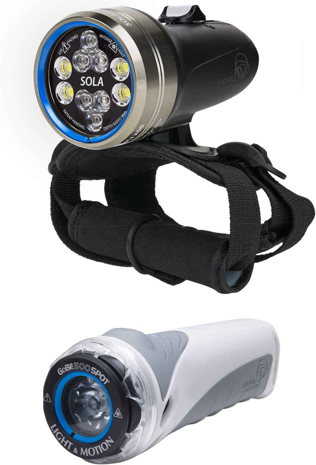 Light & Motion Sola Dive 2500 Combo Kit. A Powerful Primary and Versatile Secondary Light Setup for Divers Looking for Safety and Reliability in a Small Package. Black One Size