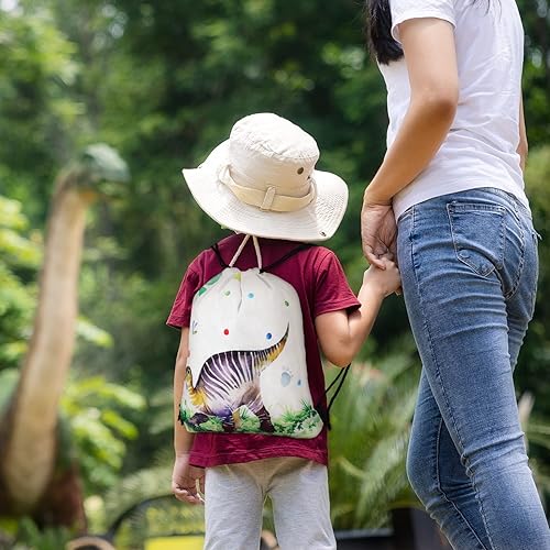 Miniatura 6 de 20 bolsas de recuerdo de fiesta de dinosaurios, bolsa de regalo con cordón de dinosaurio, bolsas de suministros para fiestas de dinosaurios, bolsa