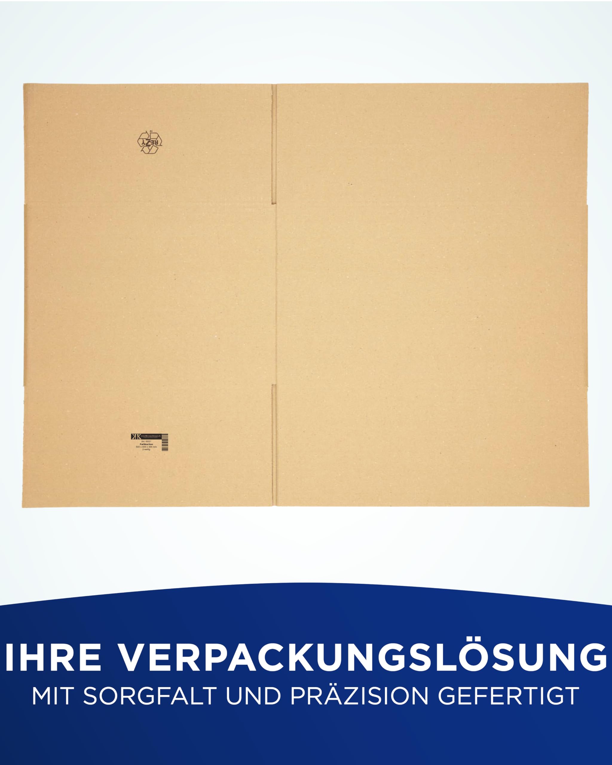 KK Verpackungen Versandkartons 500 x 400 x 300 mm Braun 2-wellig (Außenmaß 505 x 410 x 315 mm) | 30 Stück, Faltkartons Kartons für Versand als DHL Paket Hermes Paketklasse M DPD GLS Paketklasse XL