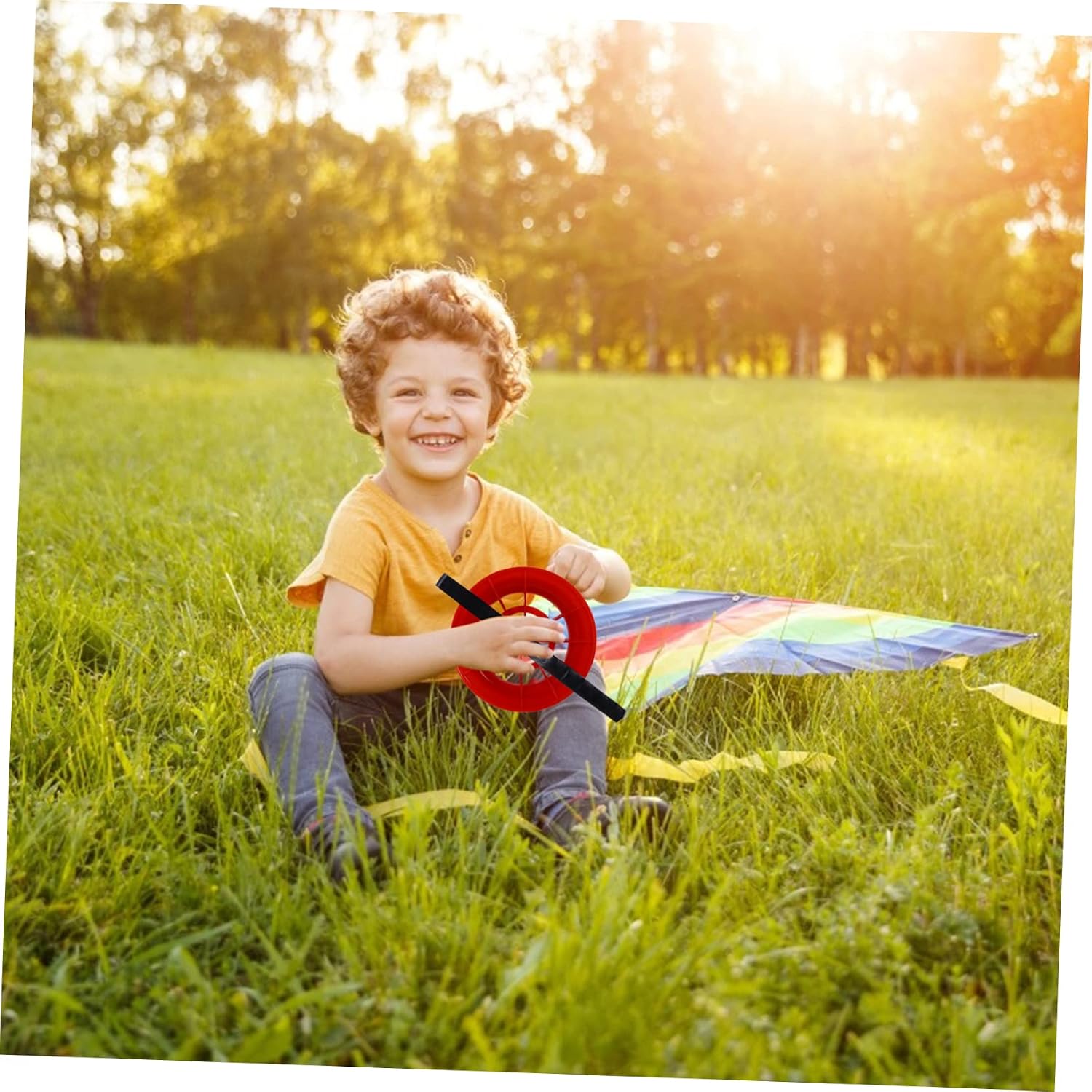 SUPVOX 2pcs Kite Winder Tool Abs Plastic Handle Line for Boys and Girls and Adults Kite Flying Comfortable Grip for Steady Control