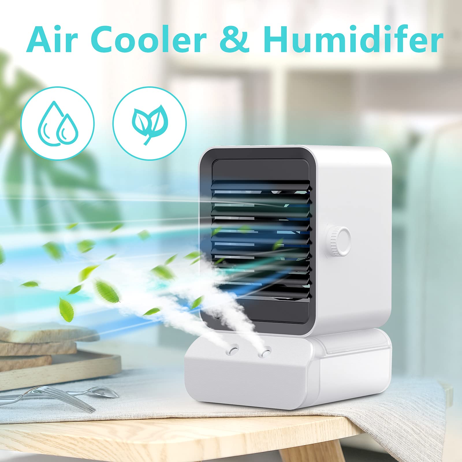 ポータブルエアクーラー、蒸発型エアクーラー、3イン1ポータブル