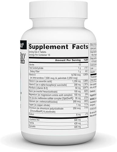 Miniatura 10 de Source Naturals Visual Eyes, Complejo Multi-Nutrientes - 120 Tabletas