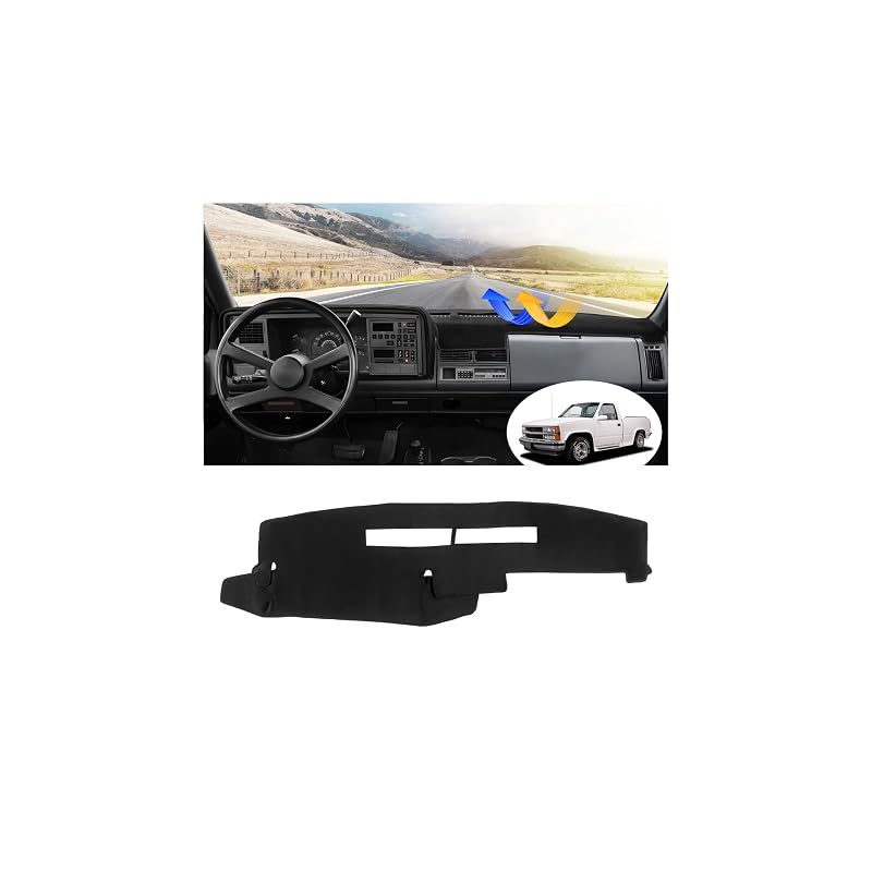 Capa para Painel FIILINES em Poliéster com Base Antiderrapante para Chevrolet Silverado, GMC Sierra, Yukon, Blazer e Suburban 1988–1994