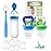 WAJIAYON Baby Fruit Feeder Pacifier - 5 Pack | 2 Baby Food Feeder Pacifier & 1 Infant Food Dispensing Spoon | Fresh Fruit Teethers for Babies | Shower Gifts for Boys and Girls (Blue & Green)