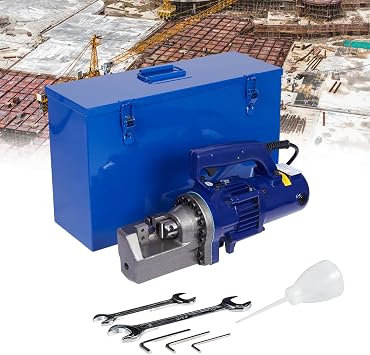 SHAHRYAR Electric Rebar Cutter,Portable Steel Bar Cutting Machine,Electric Rebar Cutter,1250w Pure Copper Motor,Cutting Speed 3-3.5s,Cutting Steel Bar Diameter 4-20mm