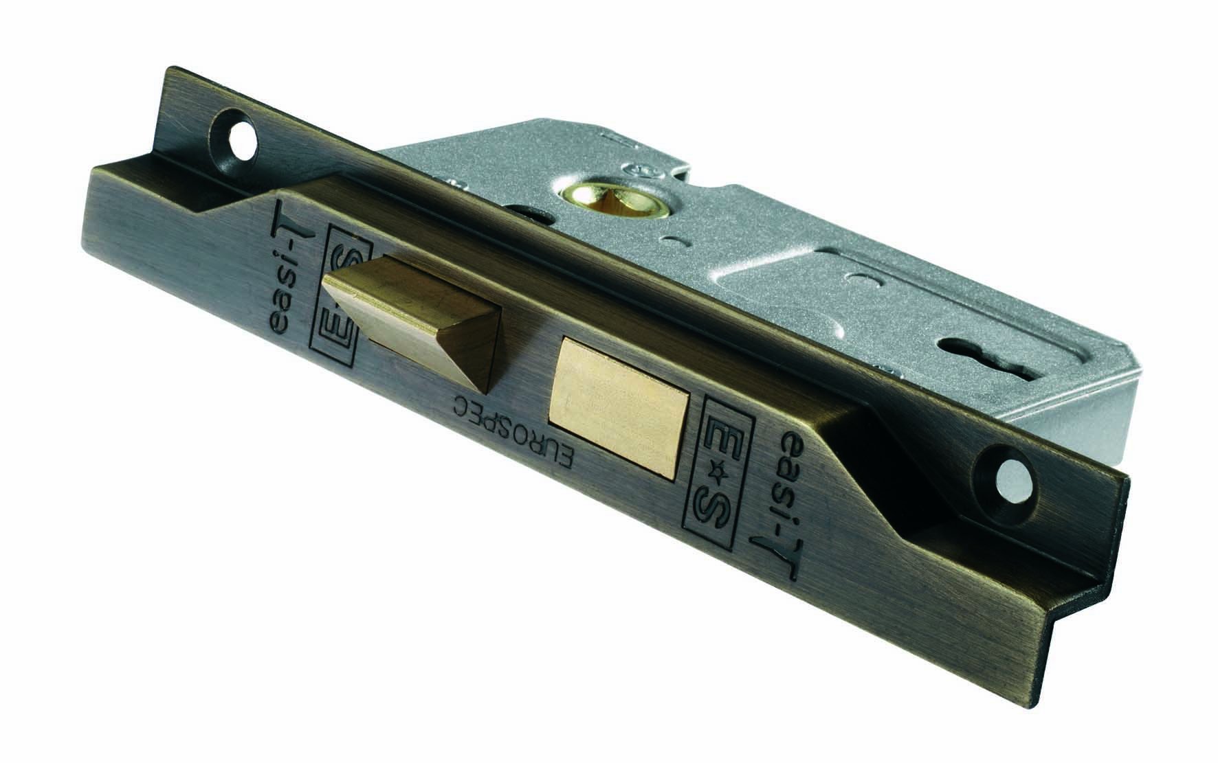 Carlisle Brass - LSE5225NP/REB - EUROSPEC - Contract Locks Easi - T Contract 2 Lever Sashlock Rebated 64mm(2.5