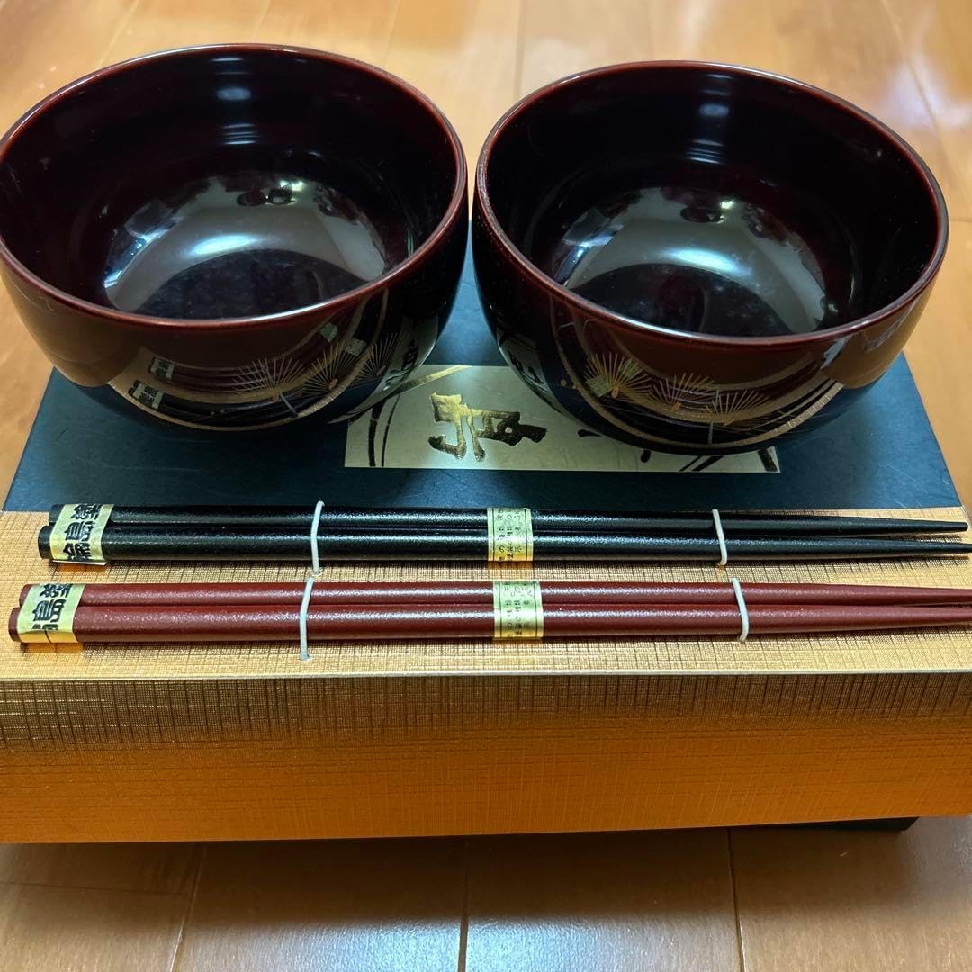 【2点セット】しらさぎ椀 M 漆黒　けやき・さくら 2点セット】しらさぎ椀 M 漆黒 けやき・さくら 2点セット しらさぎ椀 M