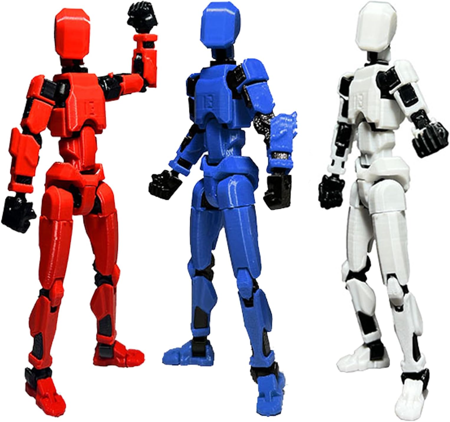 Already Assembled T13 Action Figure, Titan 13 Action Figure, Lucky 13 Joints Movable Action Figures, Dummy 13, Nova 13, Robot 13 Action Figure for Kids and Adults (3 Packs)