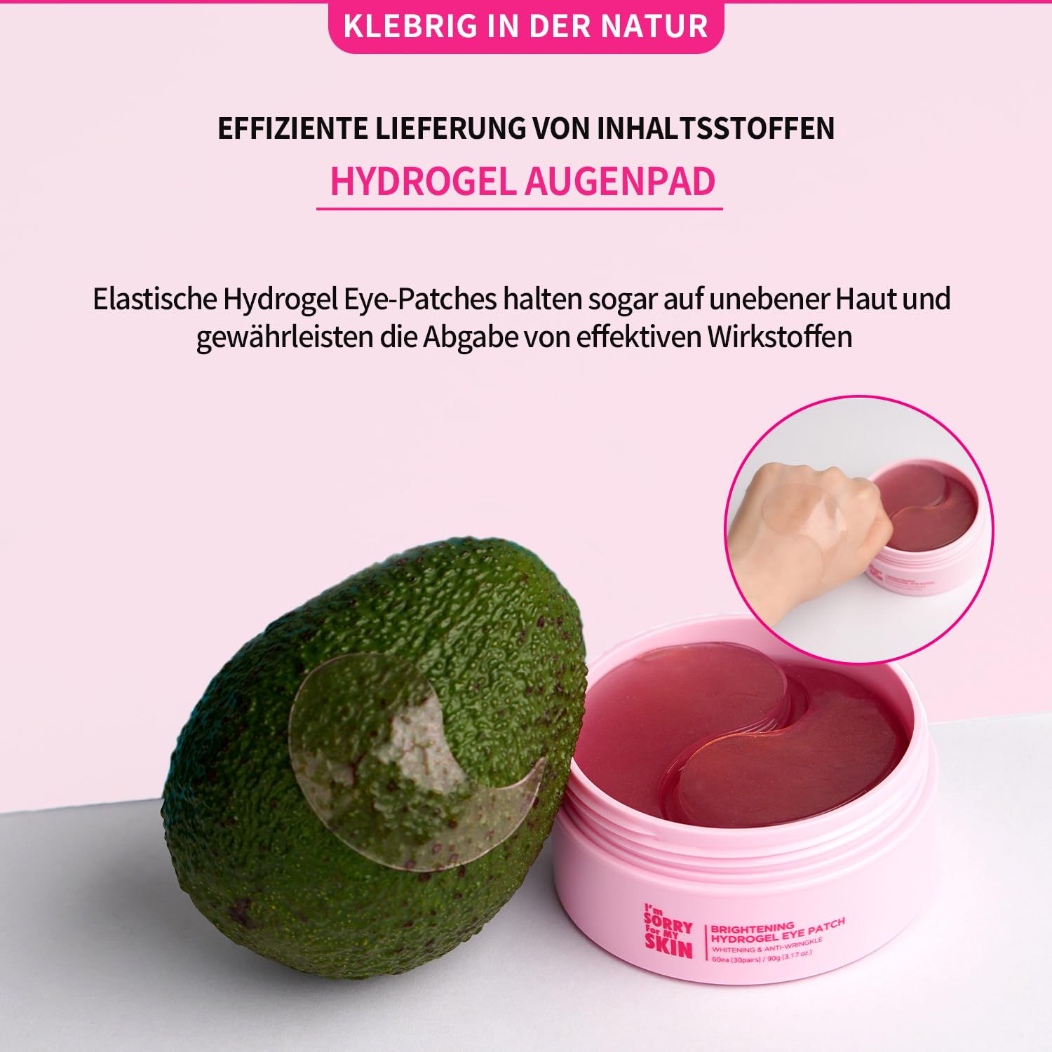 I'm Sorry For My Skin Hydrogel Eye Patch - Korean SkinCare Kollagen Augenpads gegen Augenringe mit Glow und anti falten soforteffekt - 60 Kollagen Augen pads (30 Paare) für strahlende Augenpflege