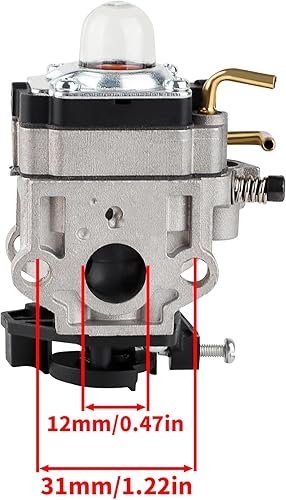 Miniatura 2 de RY38BP Carburador de 38cc para Ryobi 308054129 RY38BP 175 MPH 760 CFM 38cc soplador de hojas de mochila de gas