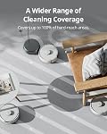 SwitchBot K10+ Pro Robot Vacuum Self Emptying for 90 Days Hands-Free, Super Quiet Mini Robotic Vacuum Cleaner with High Suction Power, Anti-Hair-Tangle, Works with Matter/Alexa/Siri, 2.4Ghz WiFi