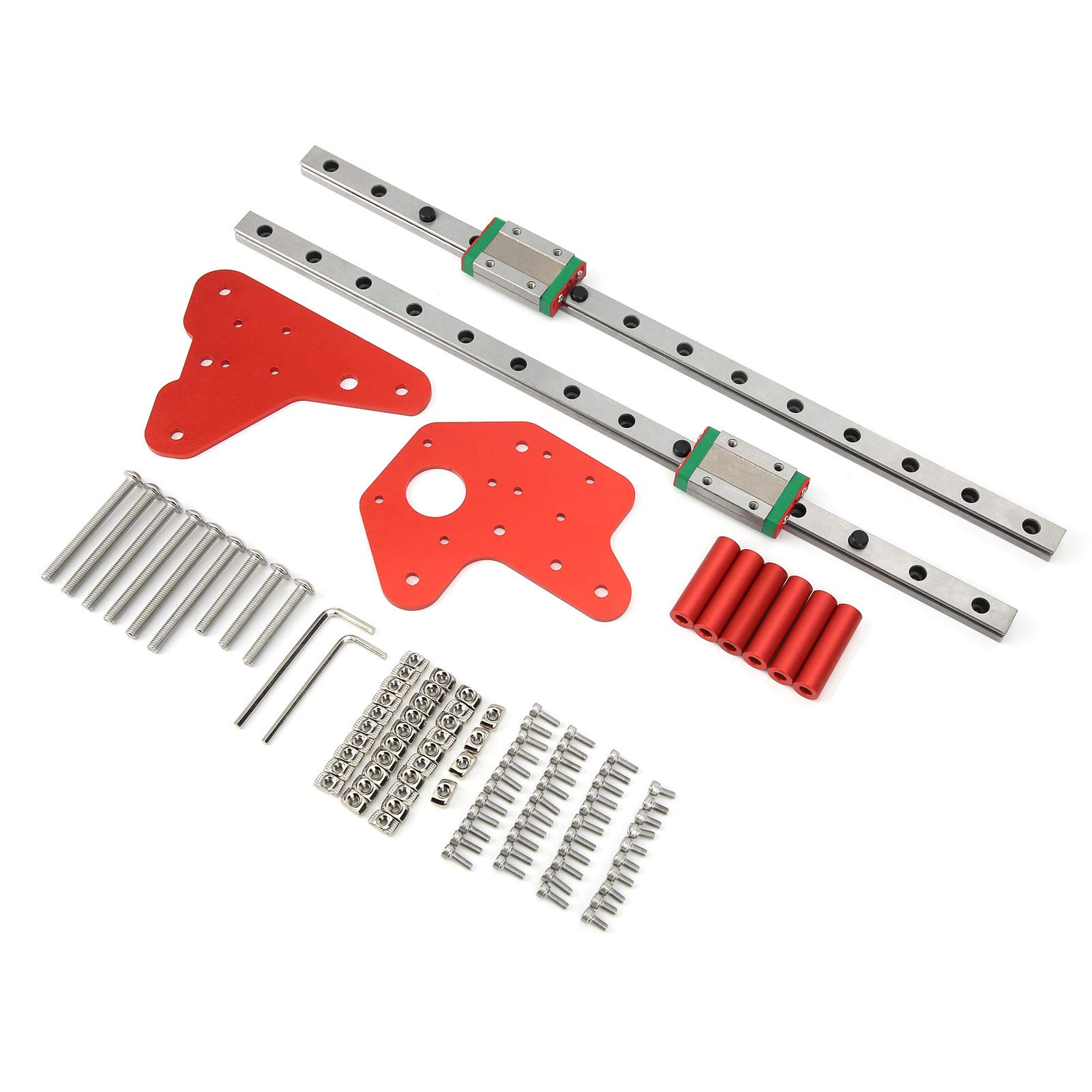 Ender 3 V2 Linear Rail Kit,Ender 3 Z-Achse Linear Ender 3 Pro Linearschienen-Kit Linearbewegungsführungen Lineargleitschienenführung Doppel-Z-Achsen-Kit Für Ender3 3D-Drucker Druckerzubehör