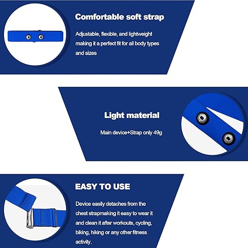 Miniatura 6 de Cómoda correa de reemplazo de pecho de frecuencia cardíaca para Polar H10 H9 Garmin Wahoo Coospo PowrLab Fitcent Magene MOOFIT IGPSPORT