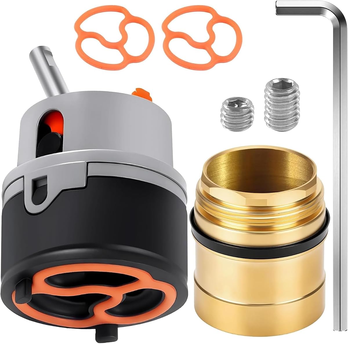 RP50587 Delta Faucet Cartridge Replacement for DST Single Handle Kitchen and Lavatory Sink Faucets Repair Parts, Compatible with Delta RP50587 Cartridge Valve w/ RP51503 Bonnet Nut