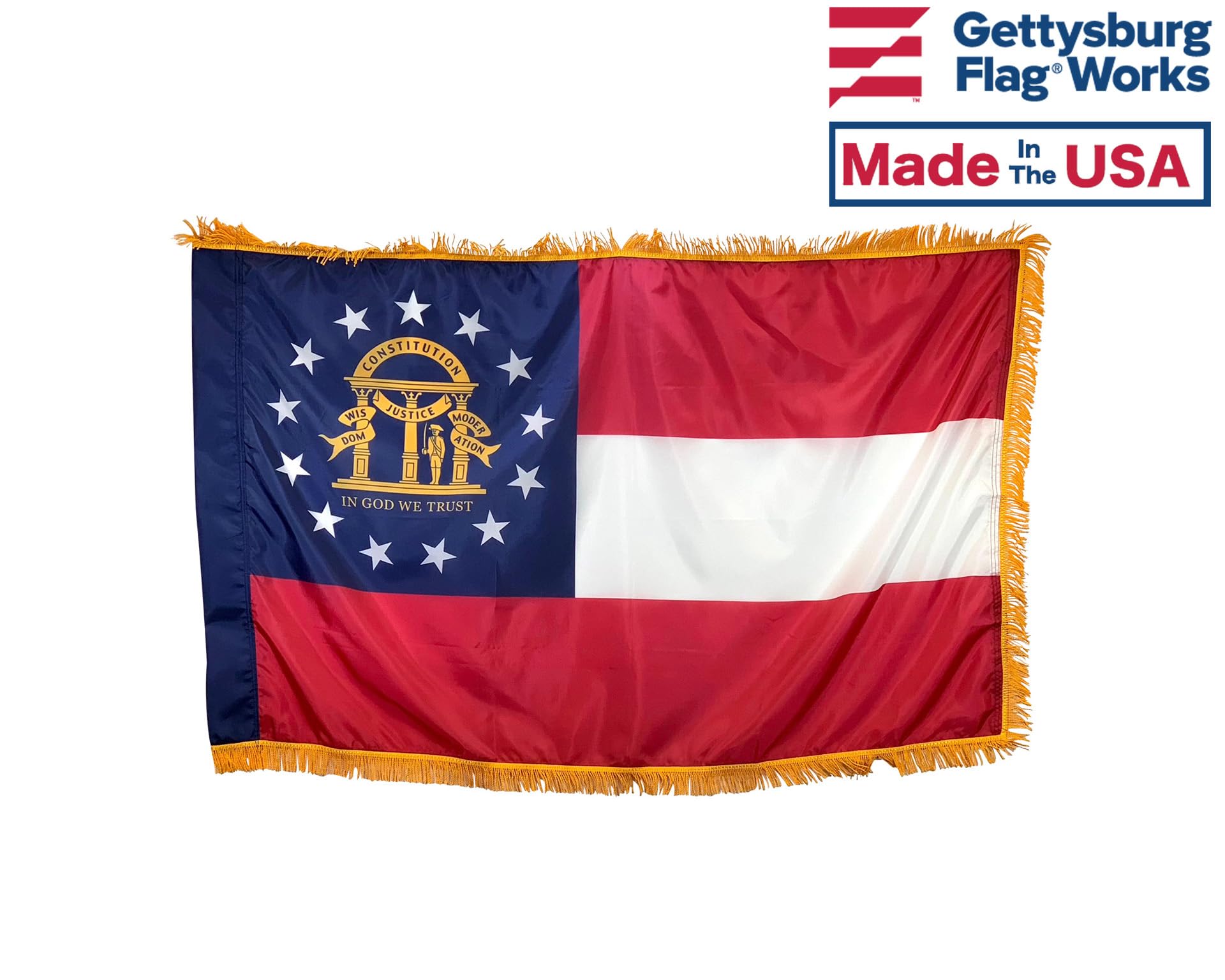 Amazon.com : 3x5' Georgia State Indoor Flag Set with 3x5' United