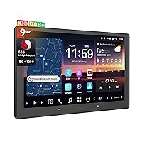 [9" QLED] X10 DAB+ Autoradio 2 Din Android, LiveView Re-moto