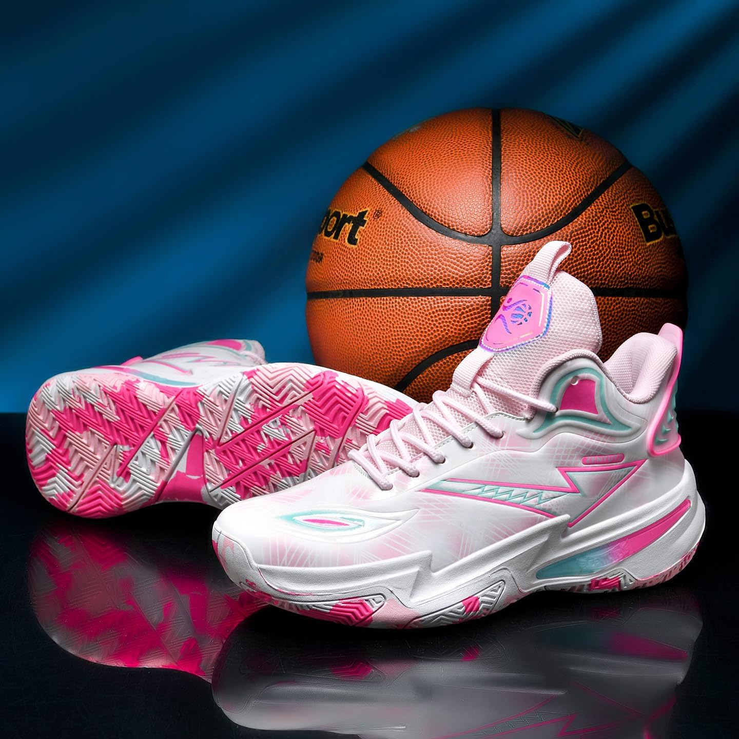 Girls Boys Basketball Shoes High-Top Volleyball Big Kids Non-Slip Lightweight Indoor Outdoor Sport School Sneakers for Youth - Image 2