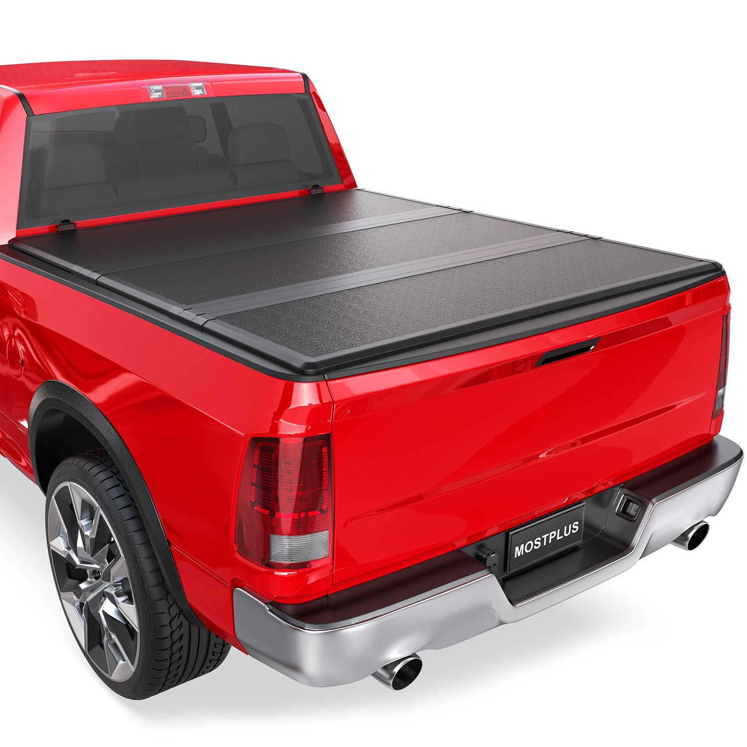 Amazon.com: MOSTPLUS Fiberglass Tri-Fold Hard Truck Bed