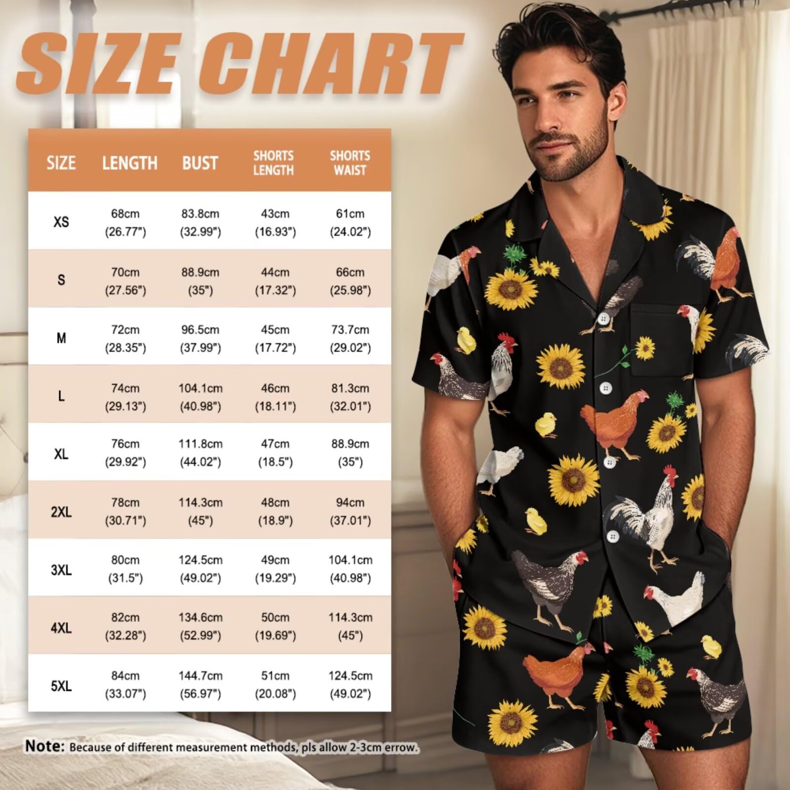 Pijamas a juego para parejas, pijamas de manga corta para él y para ella